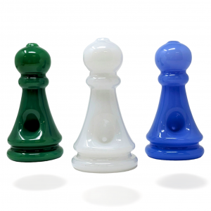 3.75" Assorted Colors Chess Pawn Shape Hand Pipe [WSG909]